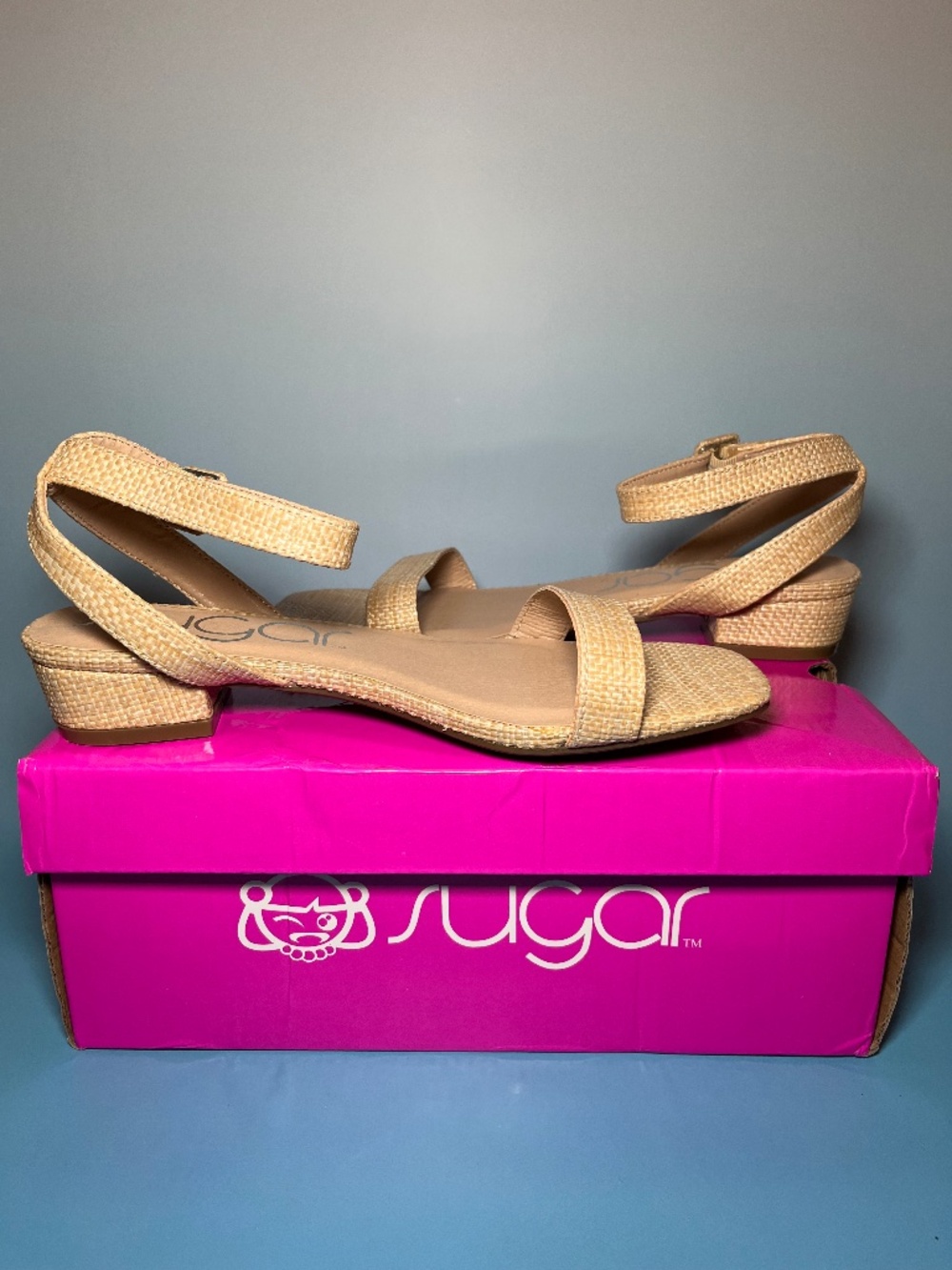 Sugar Umpire Women's Ankle Strap Block Heel - Size 7M Wmns